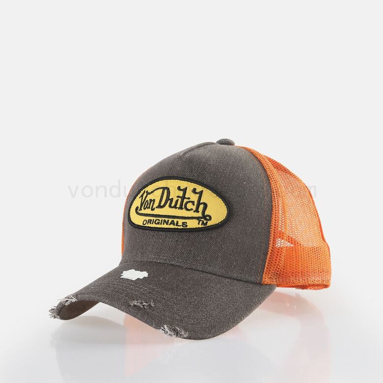 Ankauf Von Dutch Originals -Trucker Boston Cap, denim/orange F08161034-01143